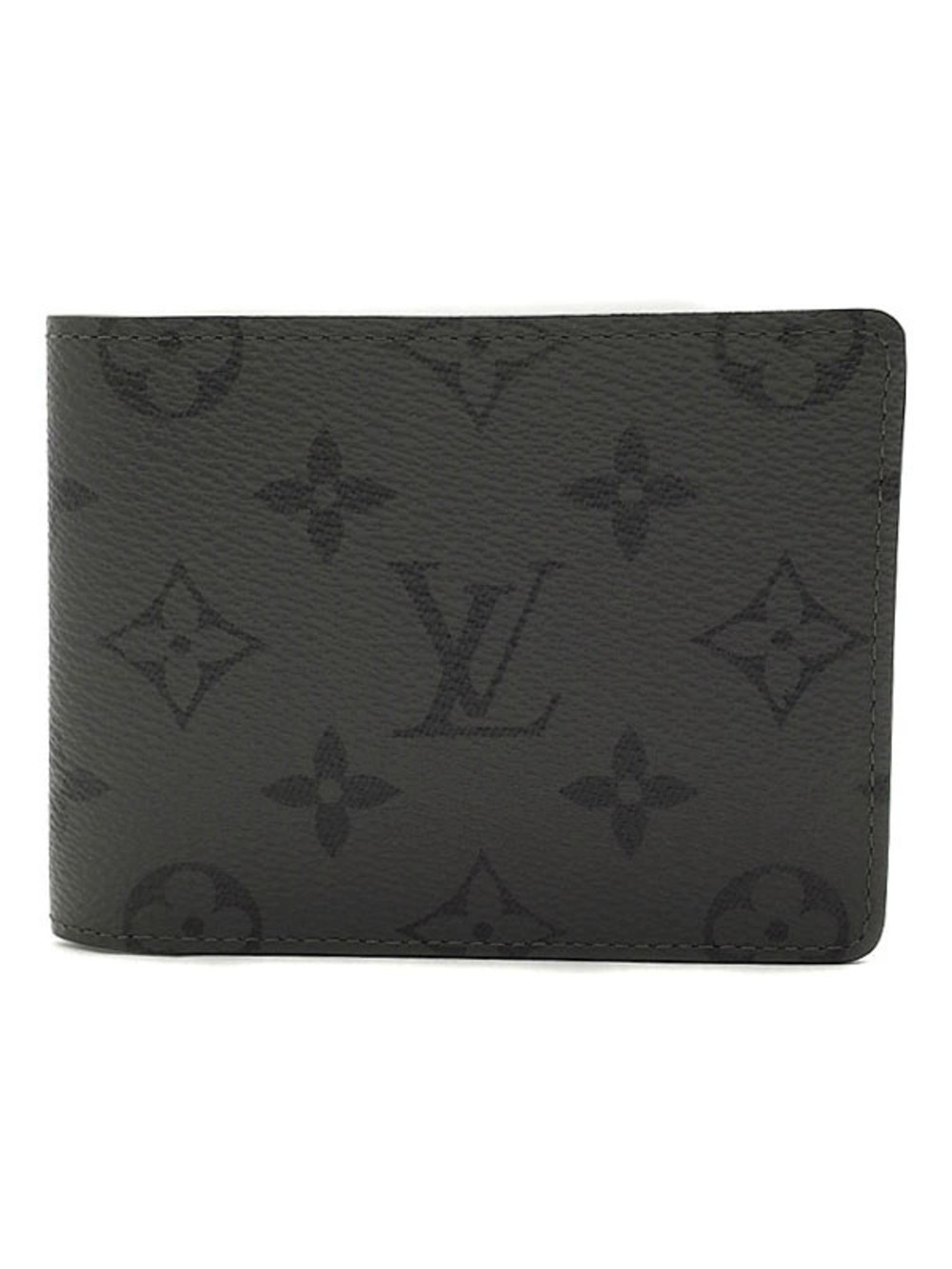 Louis Vuitton Slender Monogram fold Eclipse Portefeuille Reverse Black Bi - Picture 2 of 5